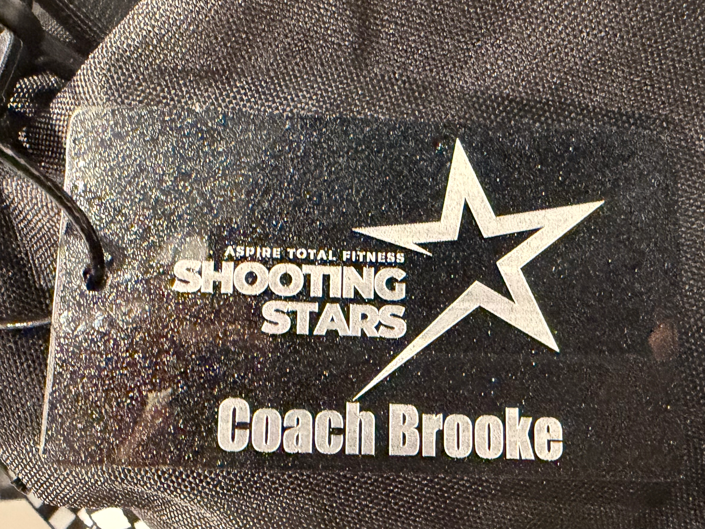 Custom Acrylic Bag Tag – Shooting Stars or Aspire Dance Logo