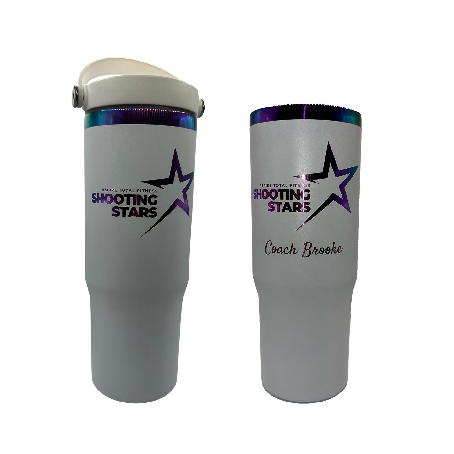30oz Custom Tumbler – Shooting Stars or Aspire Dance Logo