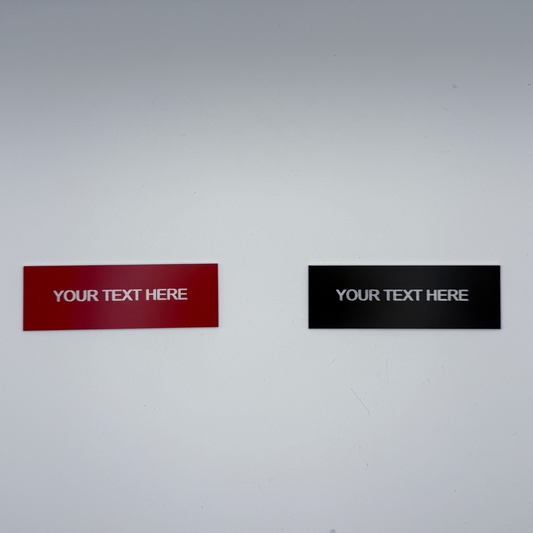 Custom Laser Engraved Two-Ply Acrylic Tags