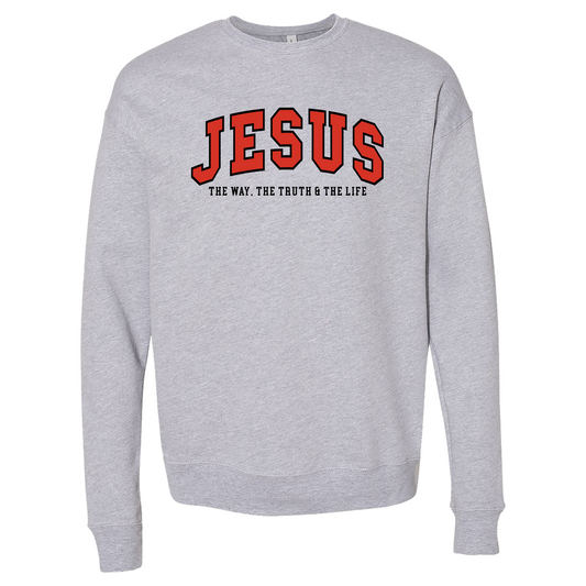 JESUS Crewneck Sweatshirt – The Way, The Truth & The Life